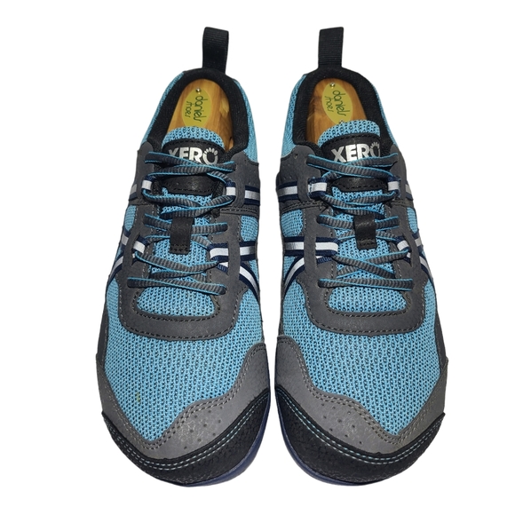 xero Shoes - Xero Women's Prio Size 6.5 US Blue Grey Mesh Zero Drop Barefoot Athletic Shoes
